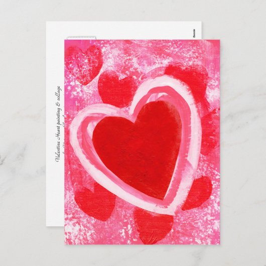 Valentijn hart door VictoriaShaylee Feestdagenkaart (Voorkant / Achterkant)
