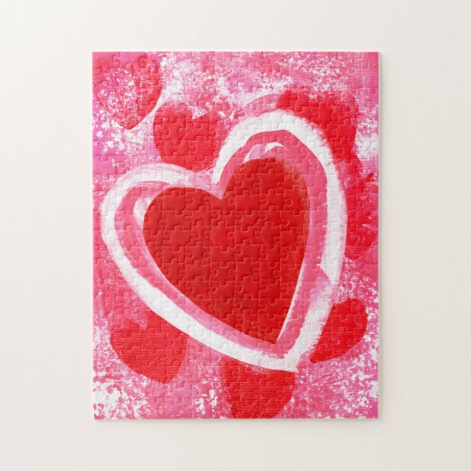 Valentijn hart door VictoriaShaylee Legpuzzel (Verticaal)