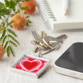 Valentijn hart door VictoriaShaylee Sleutelhanger (Zijkant)
