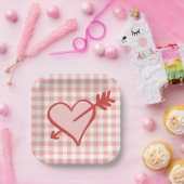 Valentijn Hart en Pijl Papier Bord (Feest)