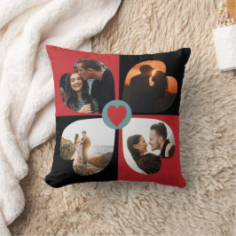 Valentijn hart fotocollage kussen