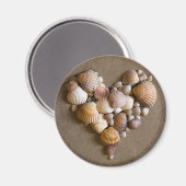 Valentijn hart gemaakt met schalen magneet (Voorkant / Achterkant)