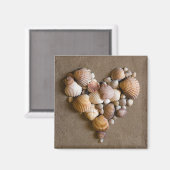 Valentijn hart gemaakt met schalen magneet (Voorkant / Achterkant)