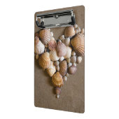 Valentijn hart gemaakt met schalen mini klembord (Angled2)