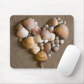 Valentijn hart gemaakt met schalen muismat (Met muis)