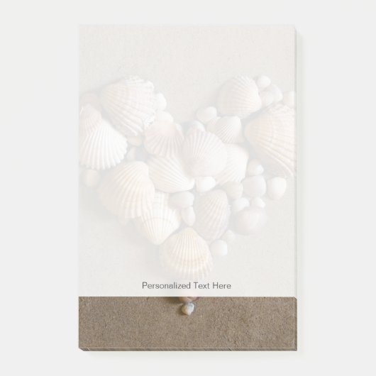 Valentijn hart gemaakt met schalen post-it® notes (Voorkant)