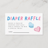 Valentijn Hart Geslacht onthullen Luier Raffle Tic Informatiekaartje (Voorkant)