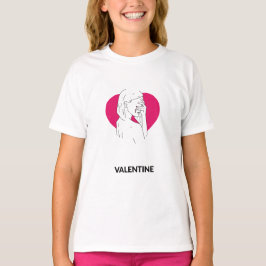 Valentijn Hart Grafisch T-shirt