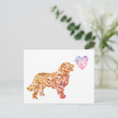 Valentijn Hart, Harten tekenen Briefkaart (Staand voorkant)