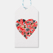 Valentijn Hart Hond Foto Collage cadeau label Cadeaulabel (Voorkant)