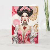 Valentijn Hart Kraag Dame Aankondiging (Voorkant)