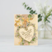  Valentijn Hart, linten en vlinders Briefkaart (Staand voorkant)