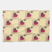 Valentijn hart met Rozen Theedoek (Horizontaal)
