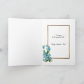 Valentijn Hart, Pijl & Vergeet-me-Nots Feestdagen Kaart (Binnen)