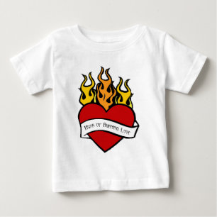 Valentijn Hart Tattoo Baby Shirt