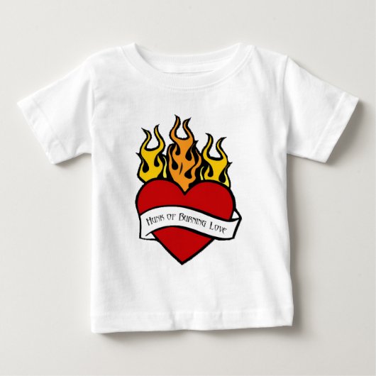 Valentijn Hart Tattoo Baby Shirt (Voorkant)