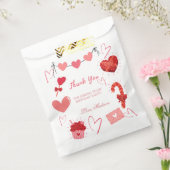 Valentijn hart Verjaardagsfeest dank u Bedankzakje (Gezegeld)