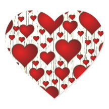 Valentijn hartaanval Retro Red Fab-kleuren