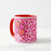 Valentijn hartballonnen Mok (Voorkant links)