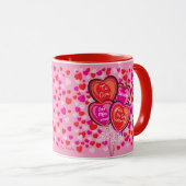Valentijn hartballonnen spaanse Mok (Voorkant rechts)