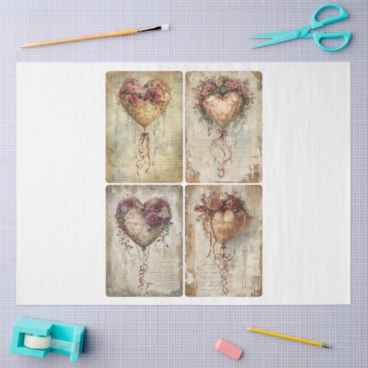 Valentijn hartballonnen tissuepapier (Craft)