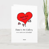 Valentijn hartballonnen - Valentijn-kaart Feestdagen Kaart (Achterkant)