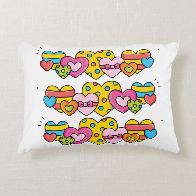 Valentijn harten accent kussen (Voorkant)