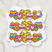 Valentijn harten bedankjes labels (Achterkant)