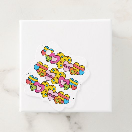 Valentijn harten bedankjes labels (In situ)