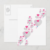 Valentijn Harten Briefkaart (Voorkant / Achterkant)