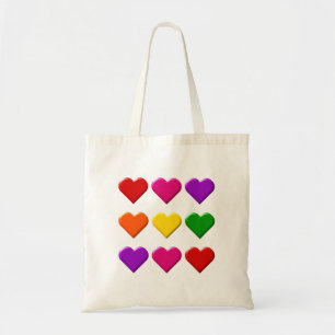 Valentijn Harten Canvas tas