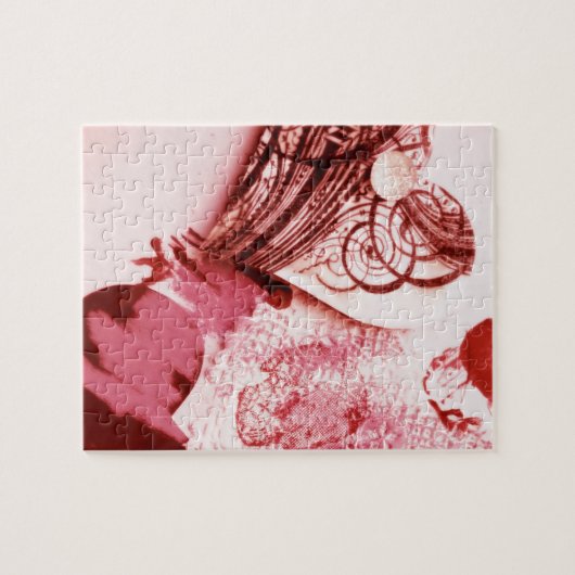 Valentijn harten collage legpuzzel (Horizontaal)