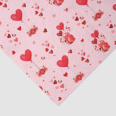 Valentijn Harten en ballonnen op roze Tissuepapier (Detail)