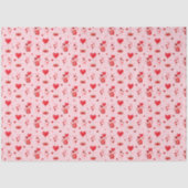 Valentijn Harten en ballonnen op roze Tissuepapier (Voorkant)