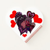 Valentijn harten en liefde notitieboek (Achterkant)