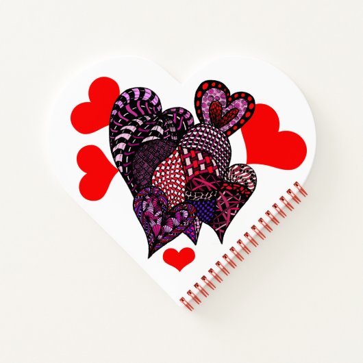 Valentijn harten en liefde notitieboek (Achterkant)