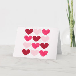 Valentijn harten feestdagen kaart