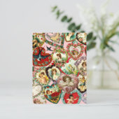  Valentijn harten Feestdagenkaart (Staand voorkant)