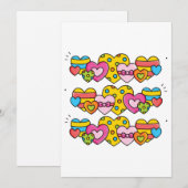 Valentijn harten kaart (Voorkant / Achterkant)