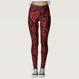 Valentijn_harten leggings zwart