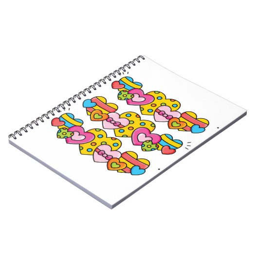 Valentijn harten notitieboek (Linkerzijde)