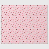Valentijn Harten op roze Cadeaupapier (Vlak)