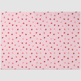 Valentijn Harten op roze Tissuepapier
