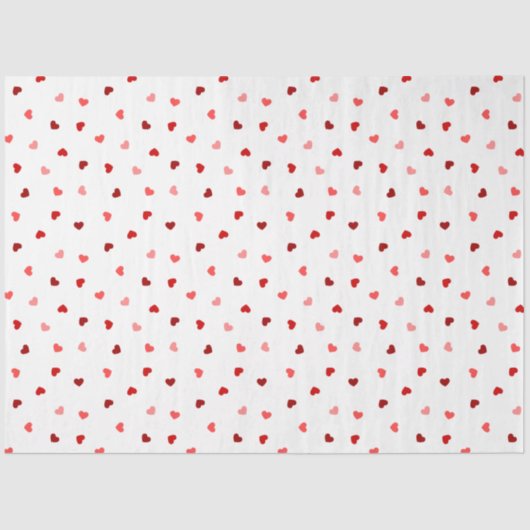 Valentijn Harten op wit Tissuepapier (Voorkant)