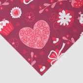Valentijn harten patroon tissuepapier (Detail)