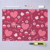 Valentijn harten patroon tissuepapier (Craft)