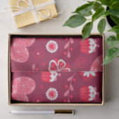 Valentijn harten patroon tissuepapier (Geschenk)