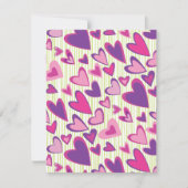 Valentijn Harten Platte Kaart Sjabloon (Voorkant)