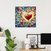 Valentijn Harten Poster (Thuiskantoor)