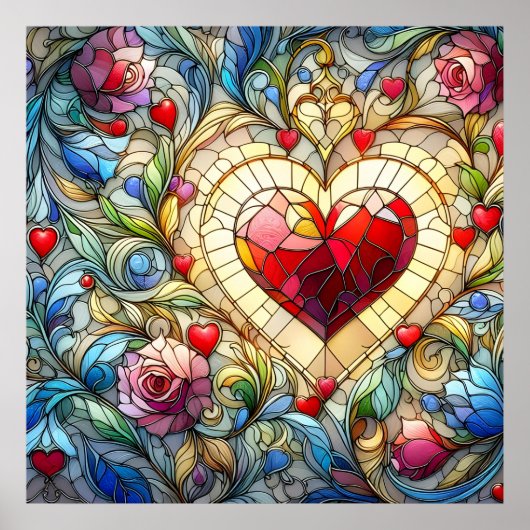 Valentijn Harten Poster (Voorkant)